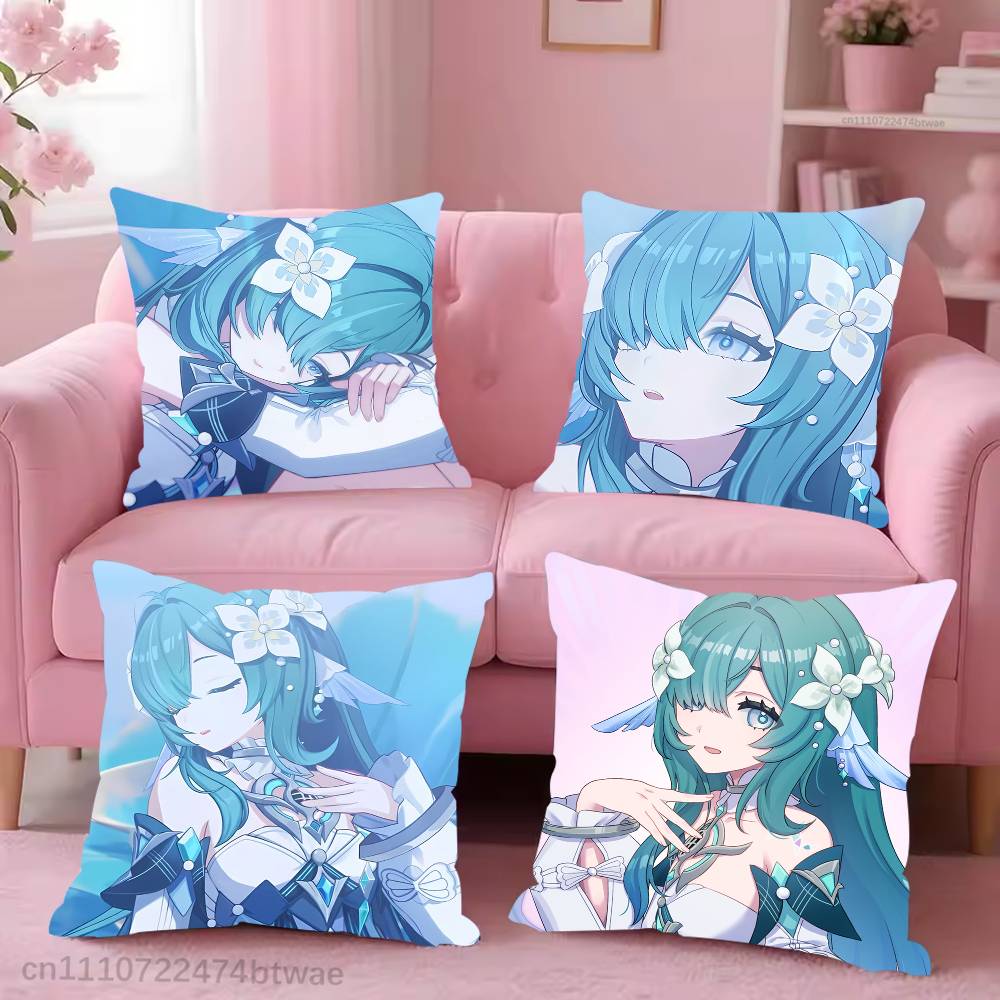 Home.Textiles Cushion - Genshin Impact 7.1 Vodyanitsa Kissenbezug für