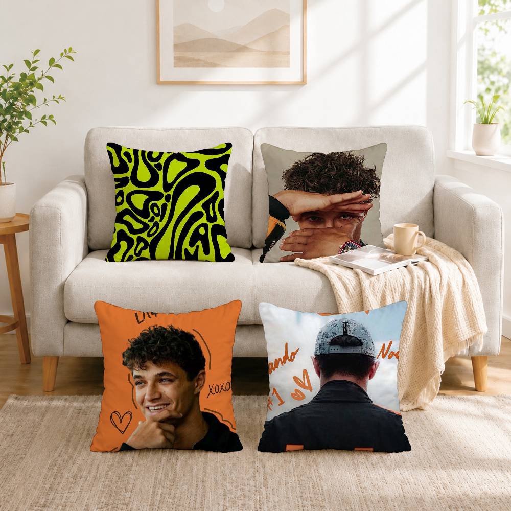 Home.Textiles Cushion - Ace Driver Lando Norris, quadratischer, doppelseitig