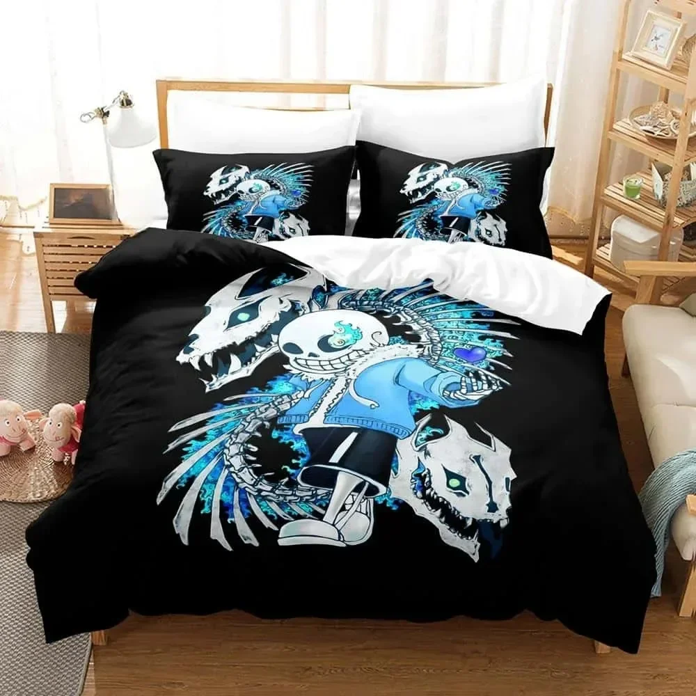 Home Textiles Bedding - Cartoons Undertale Sans Bettwäsche Set Einzel