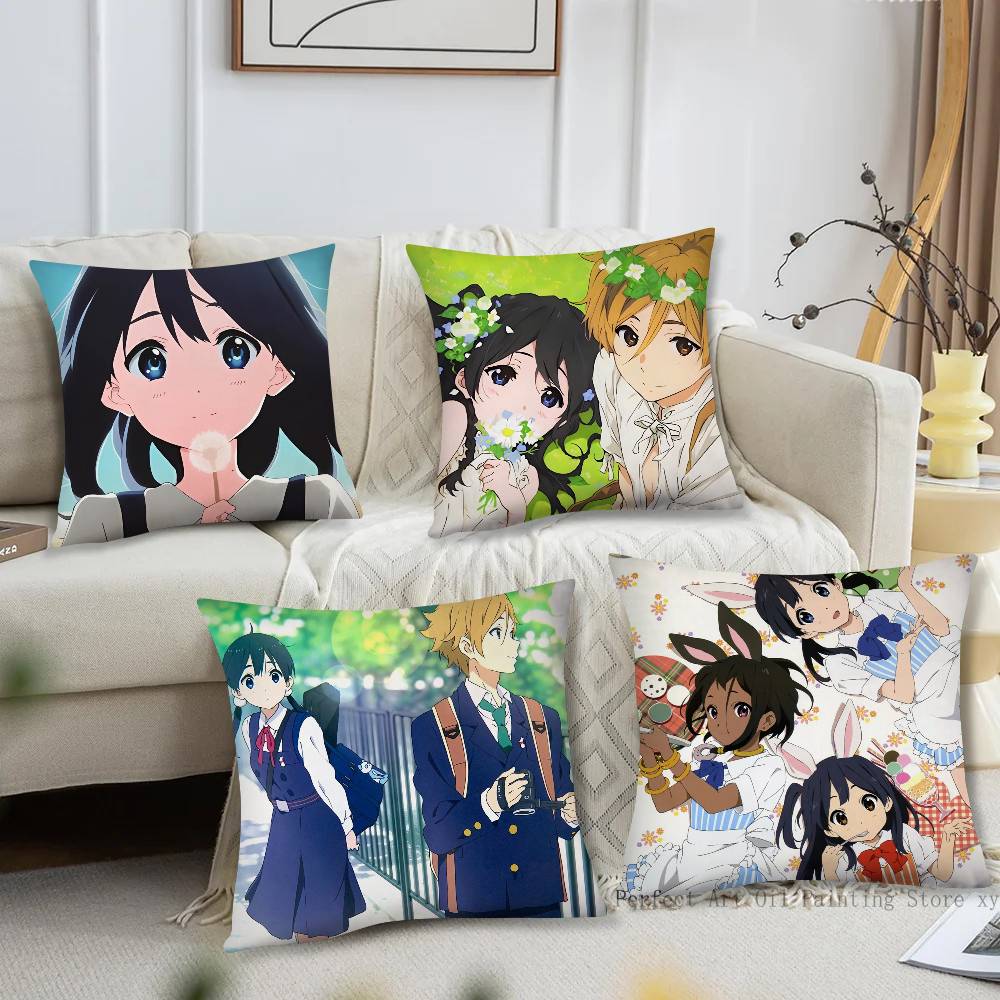 Home Textiles Market - Animation Tamako Market Kissenbezug, modischer quadratischer