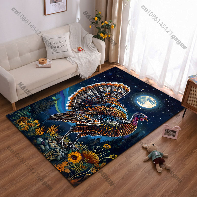 Home Textiles Turkey - Türkei-Mond-Blumen-Teppich, Yoga-Wohnzimmer-Dekoration, Krabbelmatte für Kinder, Fußmatte,