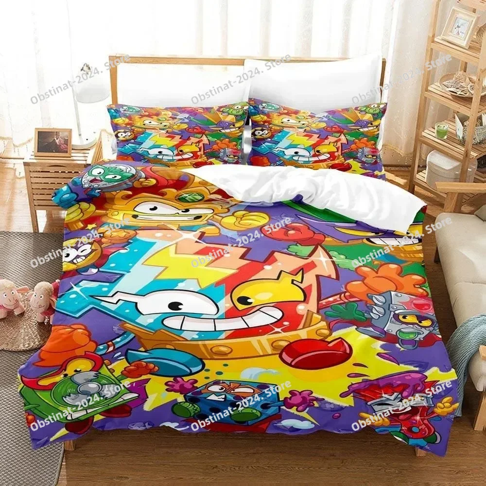 Home Textiles Bedding - 3D-Druck Anime Super Zings Bettwäsche-Set Einzelbett