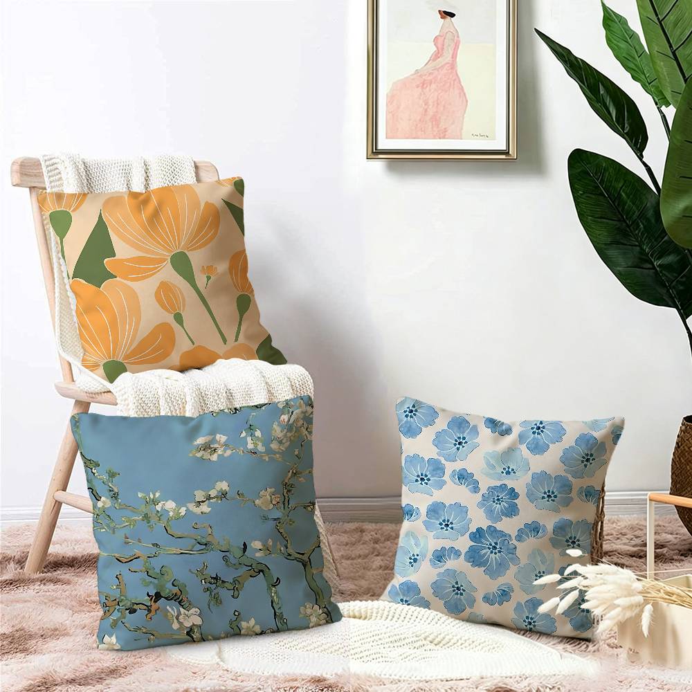 Abstrakter Blumenmarkt Kissenb – Home Textiles Market Bewertung und Preis
