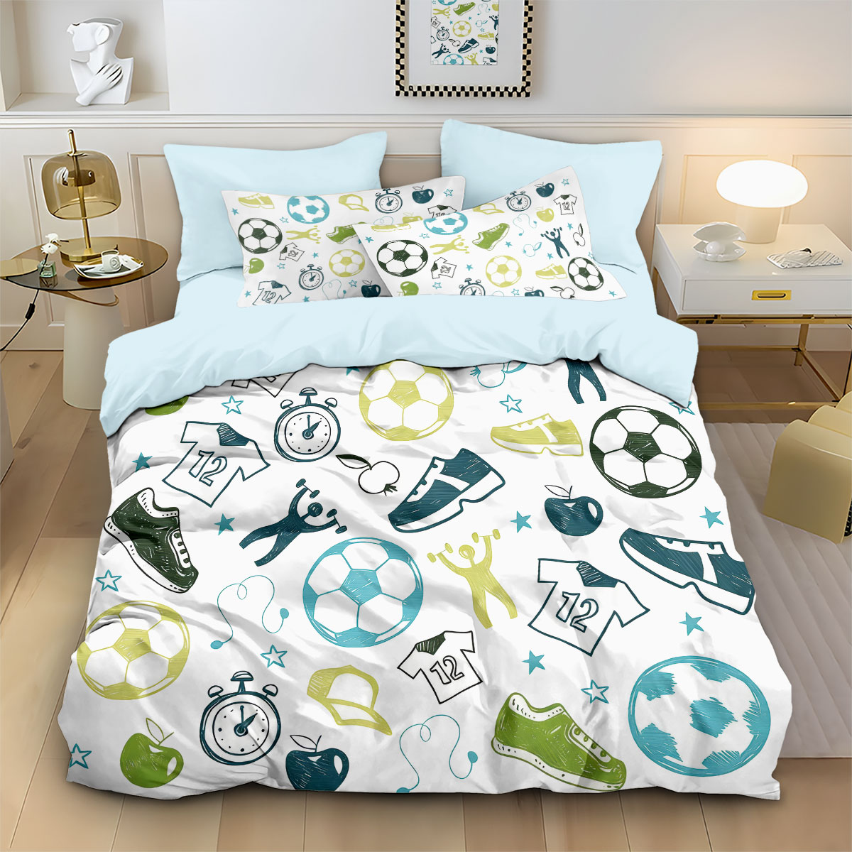 3-teiliges Bettbezug-Set im Fu – Home Textiles Bedding Bewertung und Preis