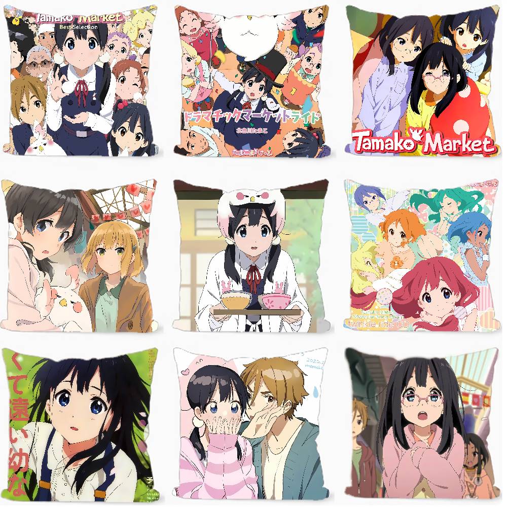 Anime T-Tamako Market 45 x 45  – Home Textiles Market Bewertung und Preis