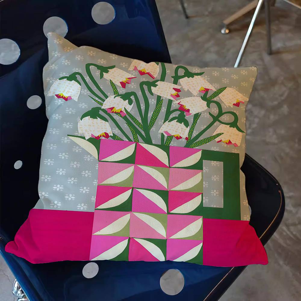Rosa Blumenmarkt-Vase, florale – Home Textiles Market Bewertung und Preis