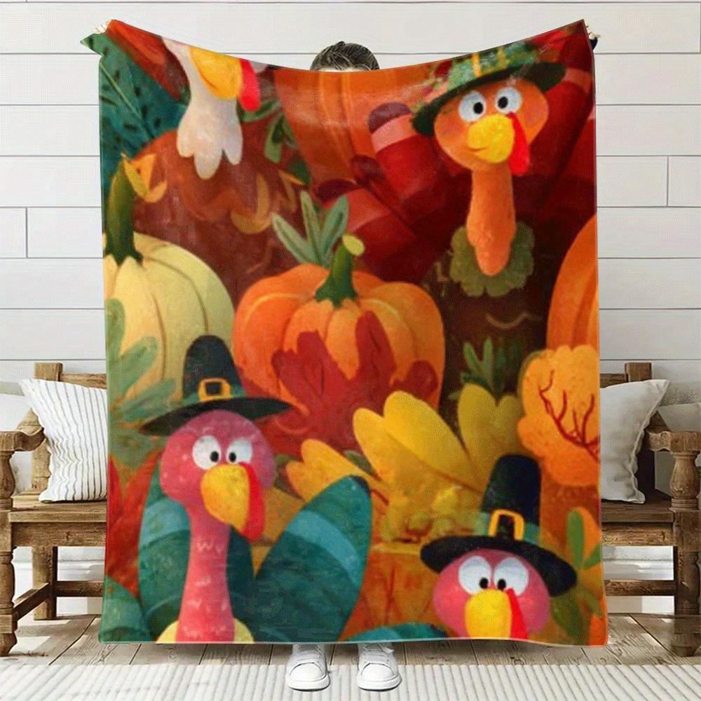 Decke mit Cartoon-Truthahn- un – Home Textiles Turkey Bewertung und Preis