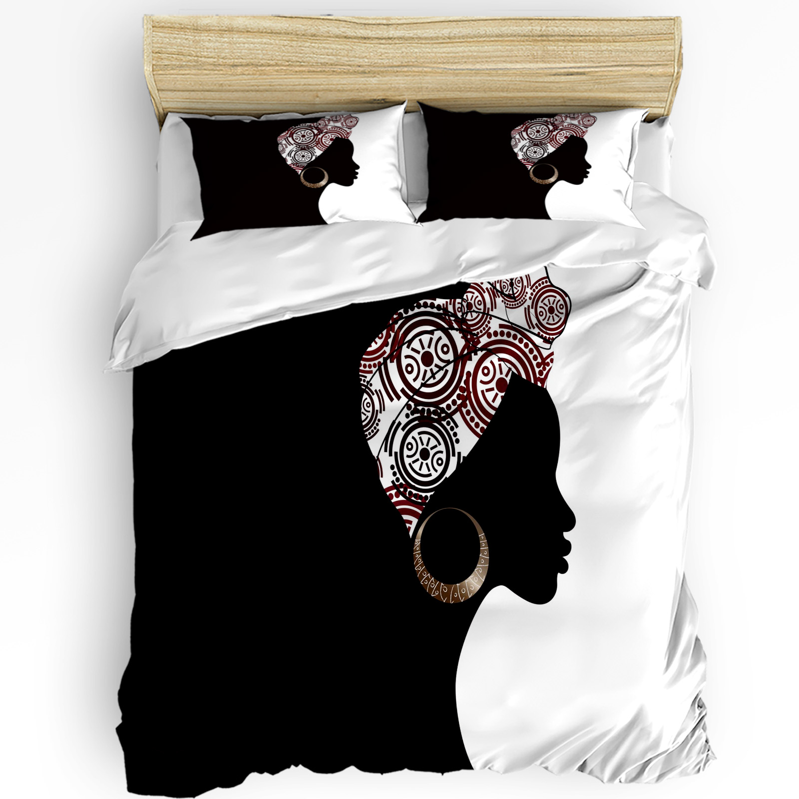 Schwarze Frau Schwarz Weiß Bet – Home Textiles Bedding Bewertung und Preis